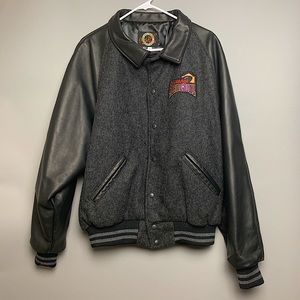Varsity Jean Jacket Football Black